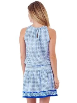 Jude Connally Scarlett Dress -Clothing Line Store 101532 ditsyborderbluealt1