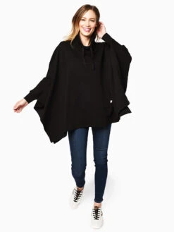 Ugg Women's Charlynne Poncho -Clothing Line Store 1103671 BLACKalt1