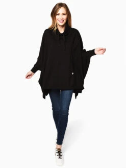 Ugg Women's Charlynne Poncho -Clothing Line Store 1103671 BLACKalt2