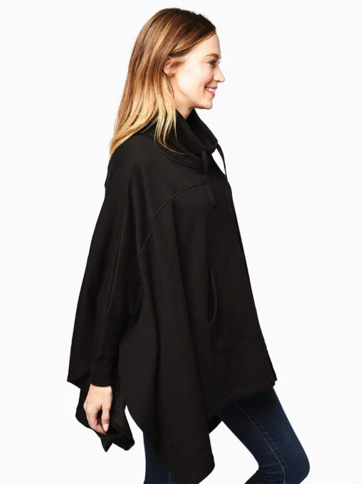 Ugg Women's Charlynne Poncho -Clothing Line Store 1103671 BLACKalt3