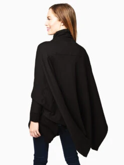 Ugg Women's Charlynne Poncho -Clothing Line Store 1103671 BLACKalt4