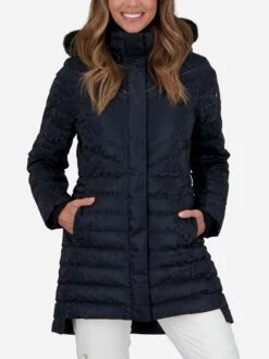 Obermeyer Women's Blossom Down Parka With Faux Fur -Clothing Line Store 11181xBLACKFROSTxPrimary 45029837