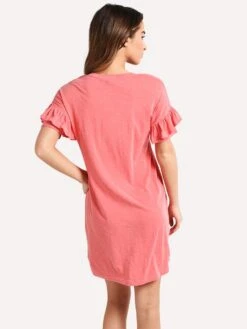 Sundry Short Sleeve Ruffle Dress -Clothing Line Store 12 E86 PIGMENTCHILIalt2