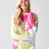 Stateside Women's Tie-Dye Viscose Fleece Mock-Neck Sweatshirt -Clothing Line Store 130 4021TDxPARADISExPrimary 28168647