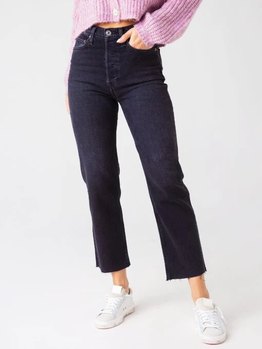 Re/Done Women's 70s Stove Pipe Jean -Clothing Line Store 165