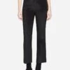 Ecru The Oxford Stretch Velvet Cropped Flare -Clothing Line Store 1797SVxBLACKxPrimary 68077585