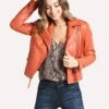 Joie Women's Leolani Leather Jacket -Clothing Line Store 19 3 006062 J2599 AUTUMN