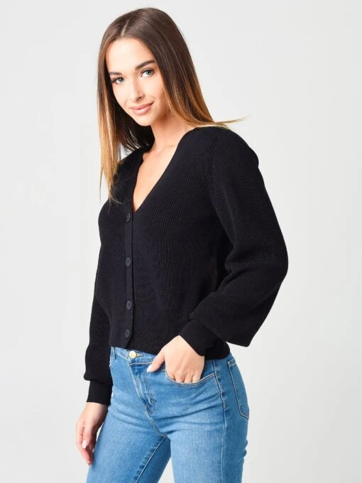 White + Warren Women's Ribbed V Neck Cardigan -Clothing Line Store