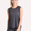 Thrive Societe Peep Mesh Muscle Tank -Clothing Line Store 19181209 slate