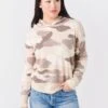 White + Warren Women's Camo Cashmere Intarsia Hoodie -Clothing Line Store 19403xNATURALCOMBOxPrimary 45512447