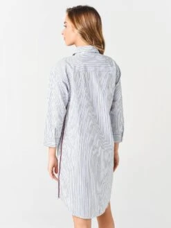 Sundry Women's Pin Stripe Shirt Dress -Clothing Line Store 1E I88A108xNATURALxAlt2