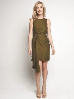 Milly Rachael Dress -Clothing Line Store 207ws013786 olivealt1