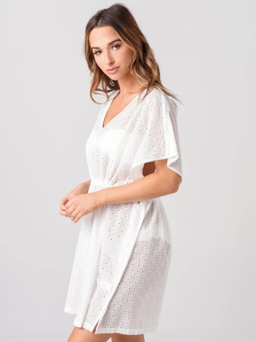 Heidi Klein Cairns Drawstring Mini Kaftan -Clothing Line Store