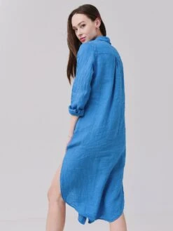 Stark X Women's Shirt Dress Cover-Up -Clothing Line Store 2129XLINDxATLANTICBLUExAlt3 59016583