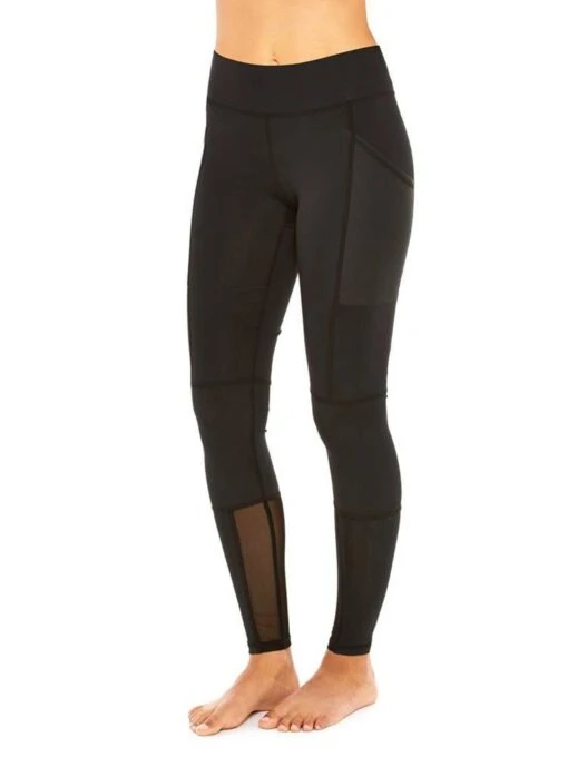 Terez Pleather Pocket Leggings -Clothing Line Store 2212 black black