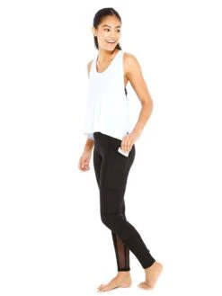 Terez Pleather Pocket Leggings -Clothing Line Store 2212 black blackalt1