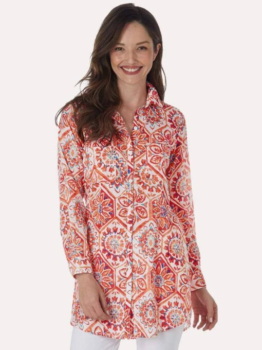 Jude Connally Callie Tunic -Clothing Line Store 307730 MTCMOSAICTILECORAL