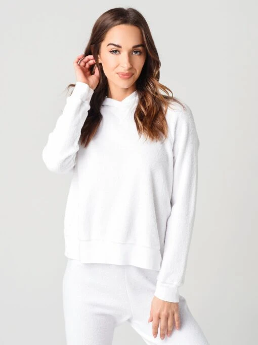 Stateside Women's Sherpa Raglan Hoodie -Clothing Line Store 336