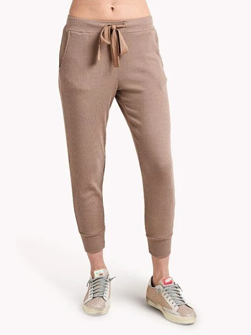 Stateside Viscose Rib Sweatpant -Clothing Line Store 382 3767 COCOA