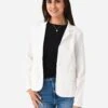 Stark X Women's Denim Blazer -Clothing Line Store 429XDENxWHITExAlt1 91911721