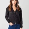 One Grey Day Women's Maxwell Sparkle Cardigan -Clothing Line Store 44OGD819xBLACKxPrimary 22703116