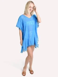 Seafolly Amnesia Kaftan -Clothing Line Store 52162 electricbluealt1