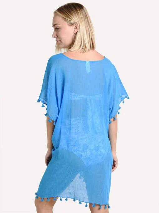 Seafolly Amnesia Kaftan -Clothing Line Store 52162 electricbluealt3