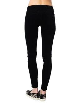 J Brand Women's 815 Mid-Rise Super Skinny Velvet Jean -Clothing Line Store 815t635 blackalt3