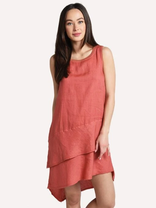 Dylan Double Layer Fray Hem Dress -Clothing Line Store 95w34spl currant 39cccf2a 056f 4343 8b49 c711089eb93e