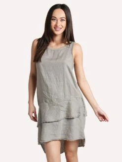 Dylan Double Layer Fray Hem Dress -Clothing Line Store 95w34spl olivetree f75c35d9 2a4b 45d3 a342 f712e857f217