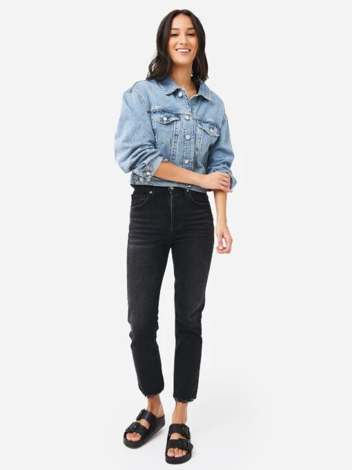 Agolde Women's Shrunken Charli Denim Jacket -Clothing Line Store A9083