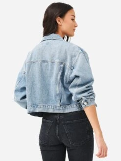 Agolde Women's Shrunken Charli Denim Jacket -Clothing Line Store A9083 1254xIMMORTALxAlt4 75835472