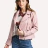 BB Dakota Moto Finish Jacket -Clothing Line Store BJ302974 ROSEQUARTZ