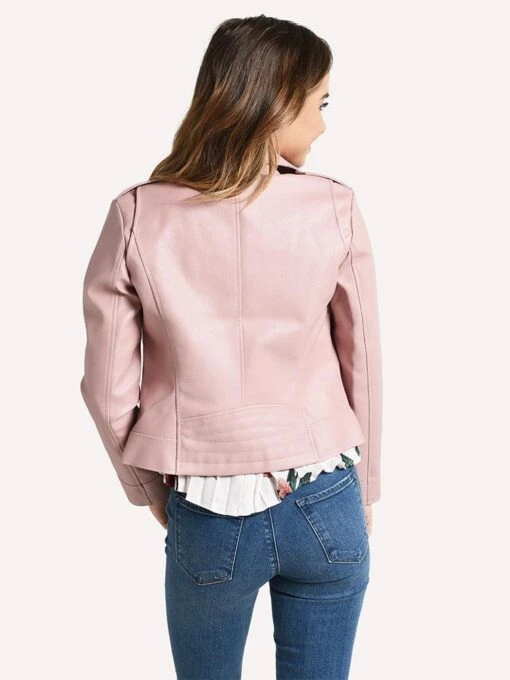 BB Dakota Moto Finish Jacket -Clothing Line Store BJ302974 ROSEQUARTZalt2