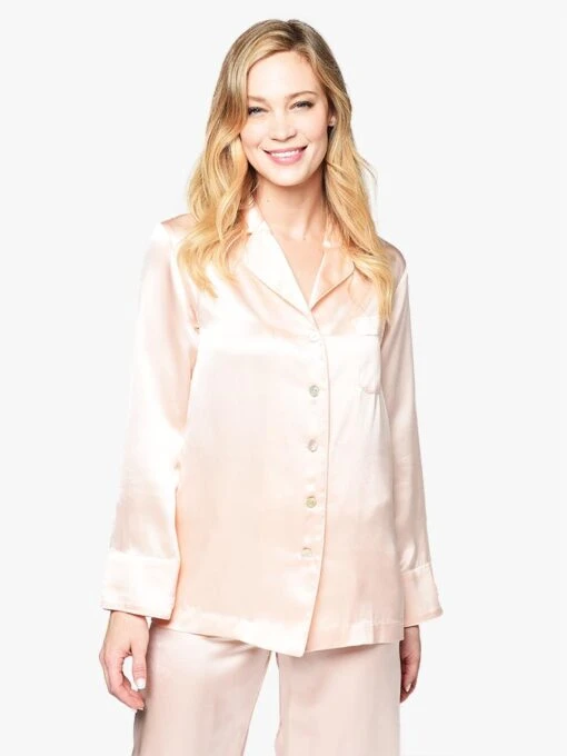 Sleeper Women’s Carrie Blush Silk Pajama Set -Clothing Line Store BSC003P BLUSH b02abce6 8476 4a7e abe5 16c2fb110542