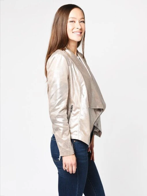 Cupcakes And Cashmere Women’s Oslo Blazer -Clothing Line Store CJ402017 SILVERTOFFEEalt1