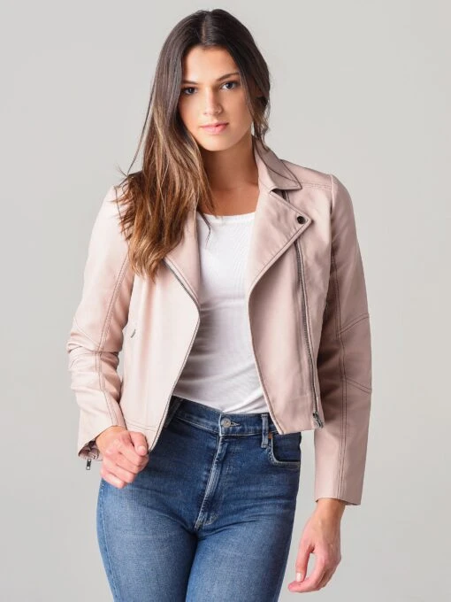 Cupcakes And Cashmere Women's Melody Faux-Leather Jacket -Clothing Line Store