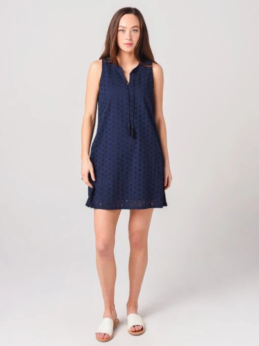 Echo Women's Eyelet A-Line Dress -Clothing Line Store