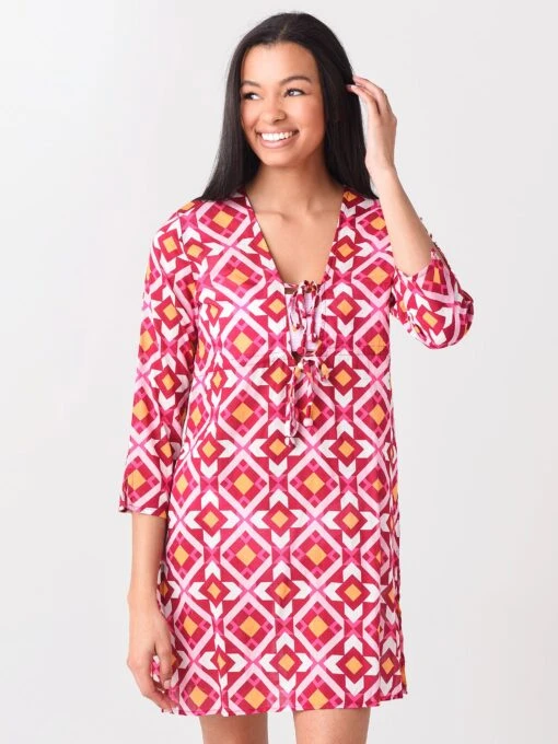 Echo Women's Geo Poolside Tunic Dress -Clothing Line Store