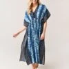 Echo Women's Shibori Maxi Caftan -Clothing Line Store EB0246xINDIGOBLUExPrimary 28753970