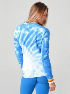 Warm Women's Tie-Dye Sweatshirt -Clothing Line Store F20 513xBLUEMULTIxAlt2 15956631