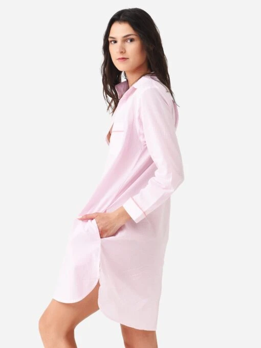 Lenora Women's Classic Gingham Nightshirt -Clothing Line Store