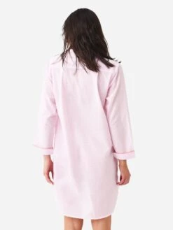 Lenora Women's Classic Gingham Nightshirt -Clothing Line Store GINGNIGHTSHIRTxPINKxAlt3 81822258