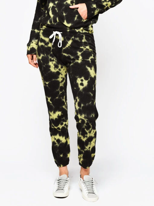 Monrow Vintage Sweats With Black Out Tie Dye -Clothing Line Store HB006 203 CITRON 5860be06 1fb5 417d b228 99967ecc8d93