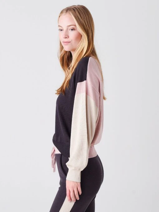 Monrow Women's Color-Blocked Relaxed Sweater -Clothing Line Store