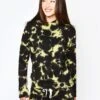 Monrow Pullover Hoody With Black Out Tie Dye -Clothing Line Store HT320 35 CITRON