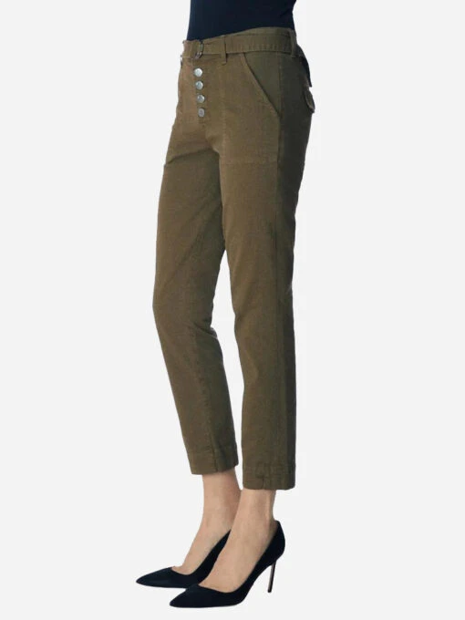 J Brand Kyrah High-Rise Cropped Cigarette Trouser -Clothing Line Store