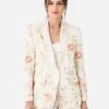 LoveShackFancy Women's Ofra Linen Blazer -Clothing Line Store LJ707 1475xBURNTORANGExPrimary 101740312