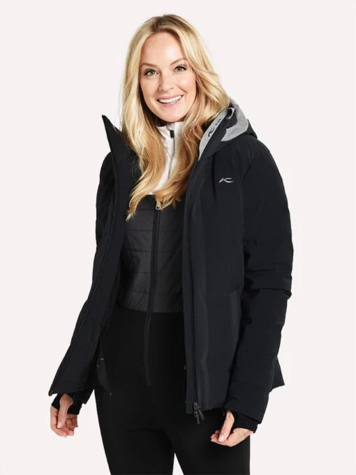 Kjus Women's Arina Jacket -Clothing Line Store LS15 G02 BLACKSTEELGREYMELANGE