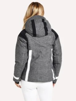 Kjus Women's Varuna Jacket -Clothing Line Store LS15 G30 STEELGREYMEL WHTalt2